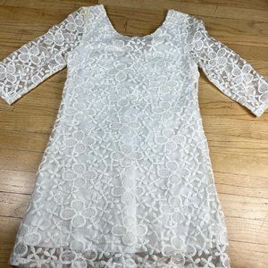 Spicysugar White Lace Dress